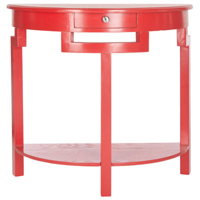 Evangelyne 31.9 " W Solid Wood Top Console Table
