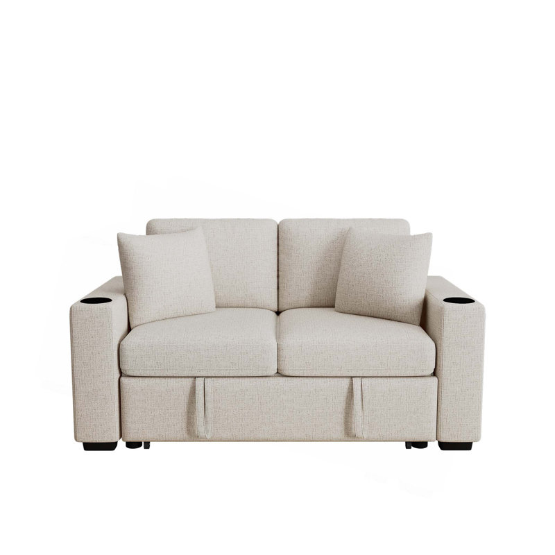 Canapé-lit 60,6 po, Beige