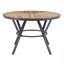 Table de salle à manger d'intérieur avec pieds en métal, bouleau clair