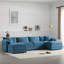 Canapé modulaire en chenille de 136 po avec siège large et large de 136 po, ensemble de canapé en forme de U avec coussins doubles, canapé à 6 places avec repose-pieds mobile, mobilier d'intérieur surdimensionné pour le salon-635276879