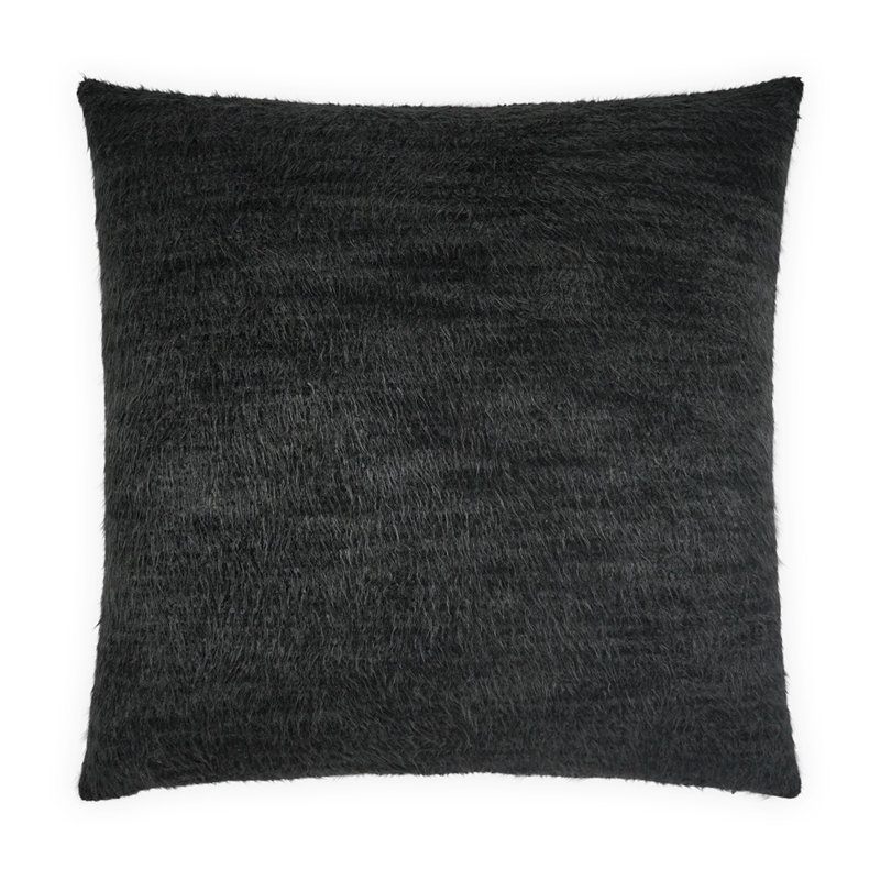 Fozzie Square Pillow Cover & Insert, Square 20", Ebony