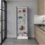 Armoire de rangement réglable en métal durable à 2 portes avec tablettes pour la cuisine, le salon et le bureau