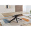 Table de salle à manger et de bureau extensible en noyer, polyvalente pour des utilisations multiples avec des longueurs réglables 240/200 / 160x90x75cm