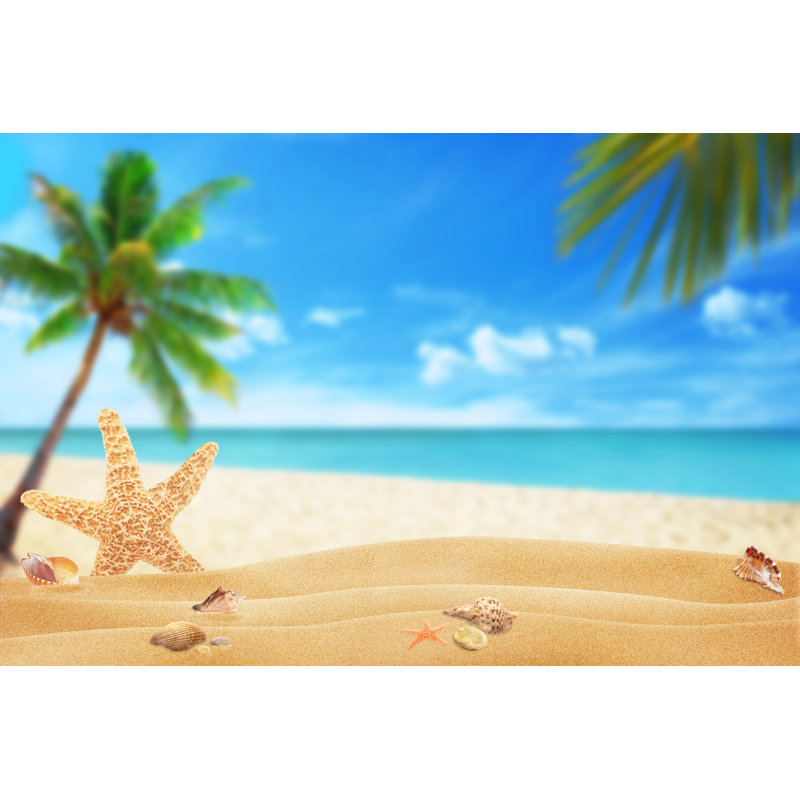 Beach And Sea by Vlado85rs - Wrapped Canvas Print, 81cm H x 122cm W x 3.8cm D