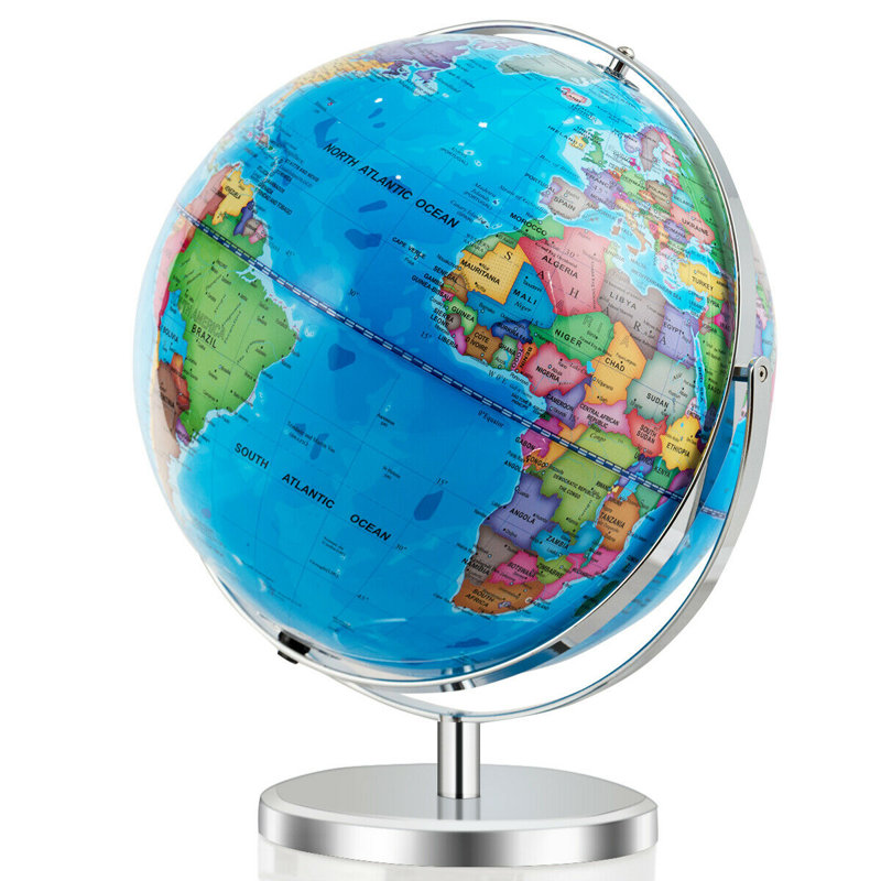 Carte du globe 13 "avec lumière DEL 13"