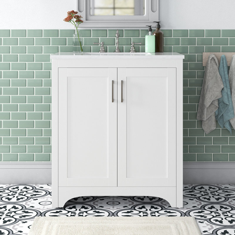 Ensemble de meuble-lavabo simple 30 po Moore, Blanc