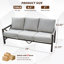 73" 3 - Person Patio Sofa With Thick Cushions