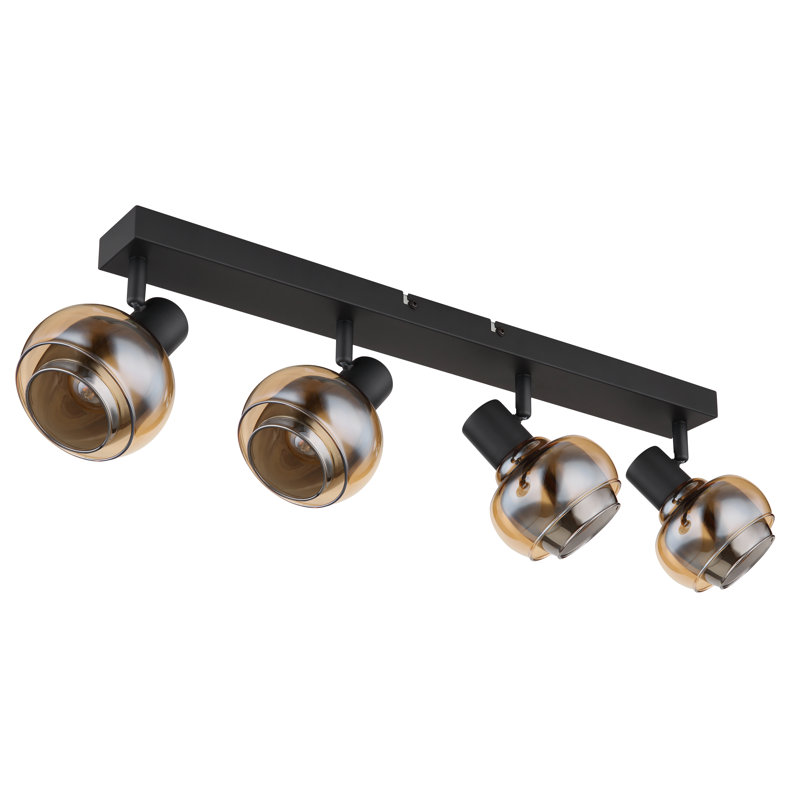 Chiel Glass Spotlight, Matte Black, Clear