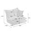 Chaise d'appoint moelleuse en chenille rembourrée avec coussins de nuage surdimensionnés-1477173452