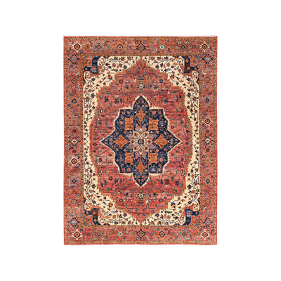 10'2" x 13'8" New Hand Knotted Red Wool Rectangle Oriental Rug - MOA1021094