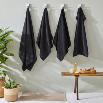 Handtücher (Badetuch/Übergroßes Handtuch; Schwarz) zum Verlieben