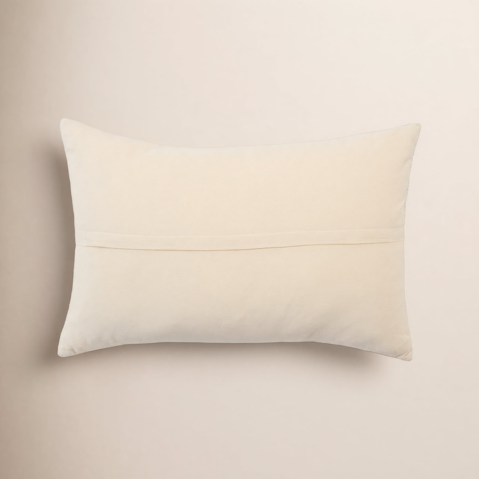 Erma Tassels Cotton Lumbar Throw Pillow, 100% Down Alternative