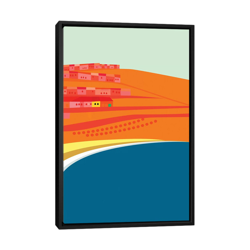 «Rosarito Seashore» par Charles Harker, reproduction sur toile tendue, H 26 po x l 18 po x P 1,5 po, Toile avec cadre noir