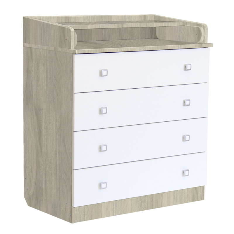 Aarav 4 Drawer Changing Unit, Elm
