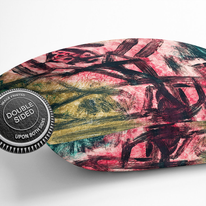 Fire Clown Square Throw Cushion, 55cm H x 55cm W x 20cm D