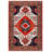 Otasna Collection Digital Print Cotton-Polyester Red Moroccan Rug-1438383268