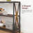 Industrial Console Table With 3-Tier Open Shelves, Narrow Sofa Table For Entryway, Hallway, Living Room, Bedroom, Rustic Brown Finish, Sturdy Metal Frame And Engineered Wood Construction-2056901936