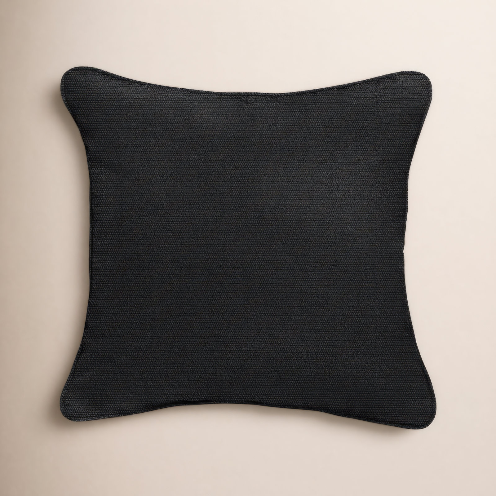 Ansonia Sunbrella® Throw Pillow, 16" x 16", Canvas Black