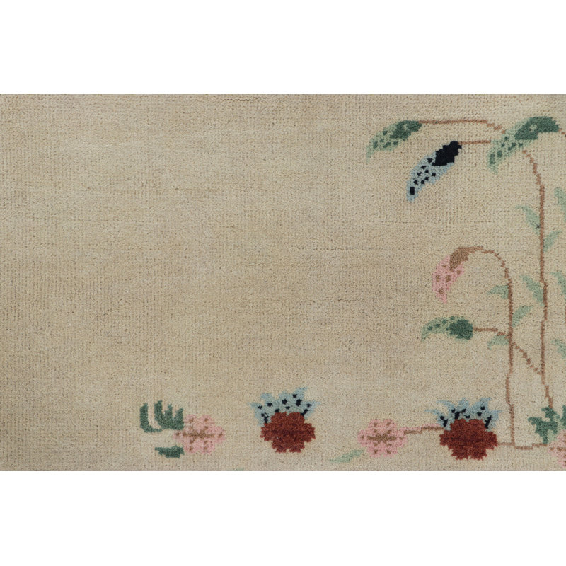 Hand Knotted Wool Area Rug