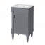 Meuble-lavabo moderne de 18 pouces avec lavabo, conception peu encombrante et rangement durable pour les petites salles de bain-1953937547