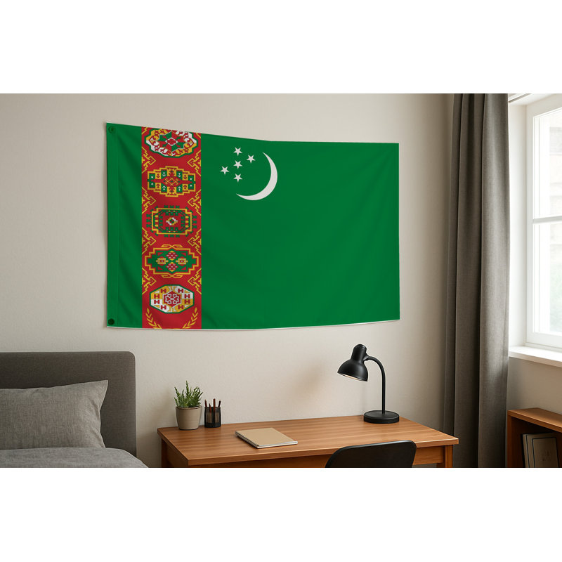 Drapeau du Turkménistan — Drapeau