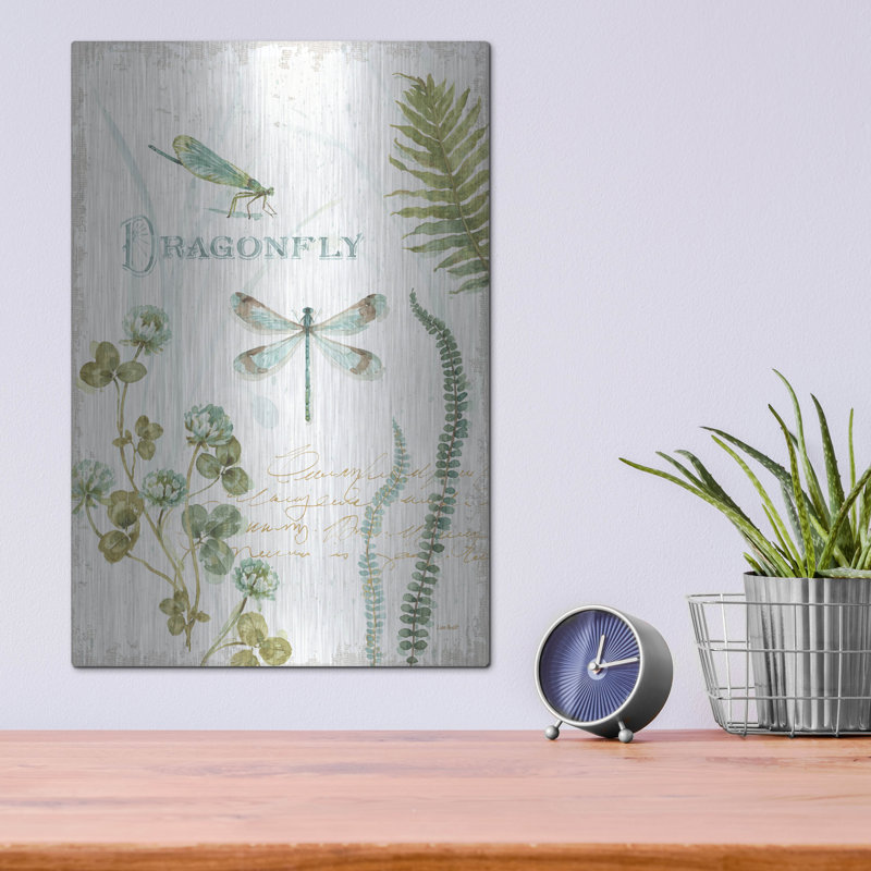 «My Greenhouse Botanical Dragonfly» par Lisa Audit, H 16 po x l 12 po