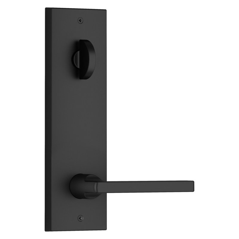 Santa Cruz Handleset, Square Lever, Satin Black, 2.69" W x 2.41" D