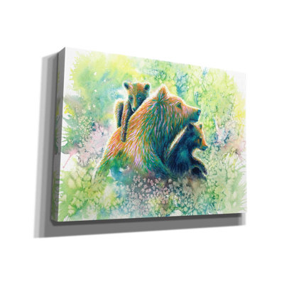 'Mother Grizzly Bear' by Michelle Faber, Canvas Wall Art