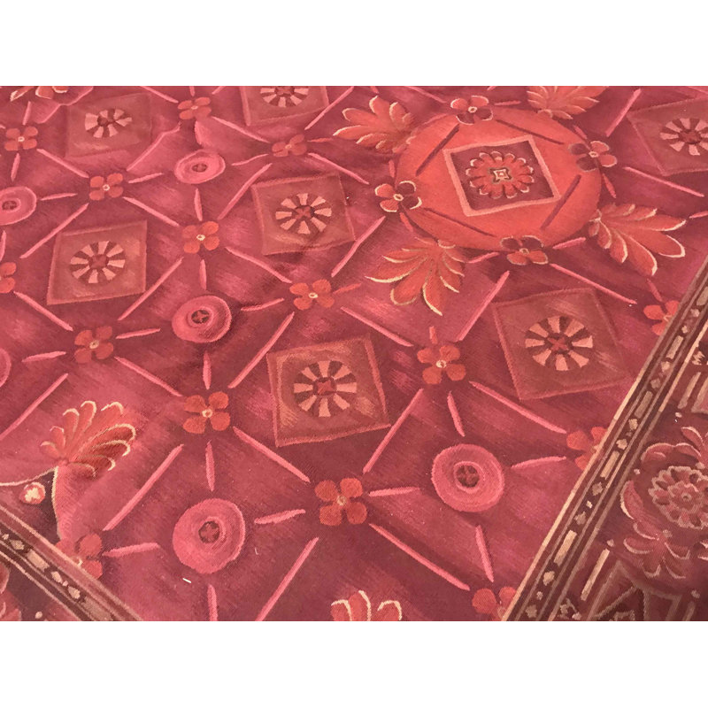 Hand-Knotted High-Quality Red Area Rug