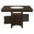 Damian Square Counter Height Dining Table Cappuccino