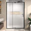 44"-48" W X 71" H Pivot Swing Framed Shower Door With 1/4" Tempered Clear Glass