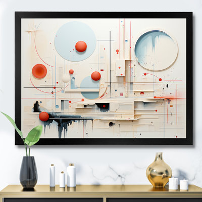 Minimalisme géométrique, encre pastel - formes abstraites, impressions sur toile