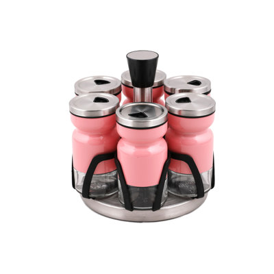 Freestanding Spice Jar & Rack Set