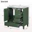 Ensemble de meuble-lavabo moderne 30 po avec lavabo 30 po, ensemble de rangement pour salle de bain avec porte à fermeture douce et 3 tiroirs, structure en bois massif-121885372-121885375