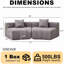 Canapé modulaire courbé Chenille-1124770244-1133457855