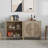 Rattan Sideboard With 2 Doors And Adjustable Shelves