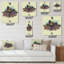 Horloge murale paysage avec lavande-1441400130