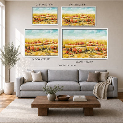 Pumpkin Patch by Bruce Nawrocke - Graphic Art on Canvas