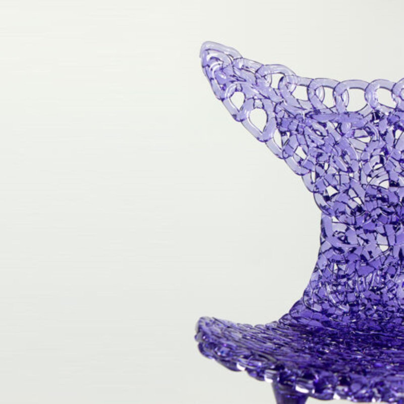 Chaise parsons DAINTE Stitch, Mauve, Doré