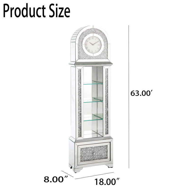 Vitrine en bois H 63 po x l 18 po