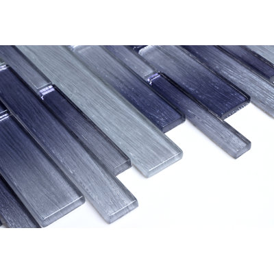 Foil Random Sized Interlocking Glass Mosaic Tile
