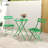 3-Piece Folding Patio Bistro Set – No Assembly, Water-Resistant Metal, Easy Storage-1775182704