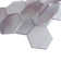 Aurora Glossy 3" x 3" Glass Hexagonal Mosaic Tile