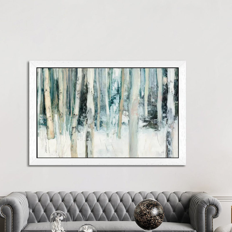 Winter Woods III by Julia Purinton - Print on Canvas, 152.5 cm H x 101.5 cm W, White Floater Framed