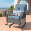 Chaise d'extérieur en rotin avec coussins Yentin-1706309115