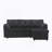 Modular Sectional Sofa L Shaped Modular Couch with Reversible Chaise-888370912