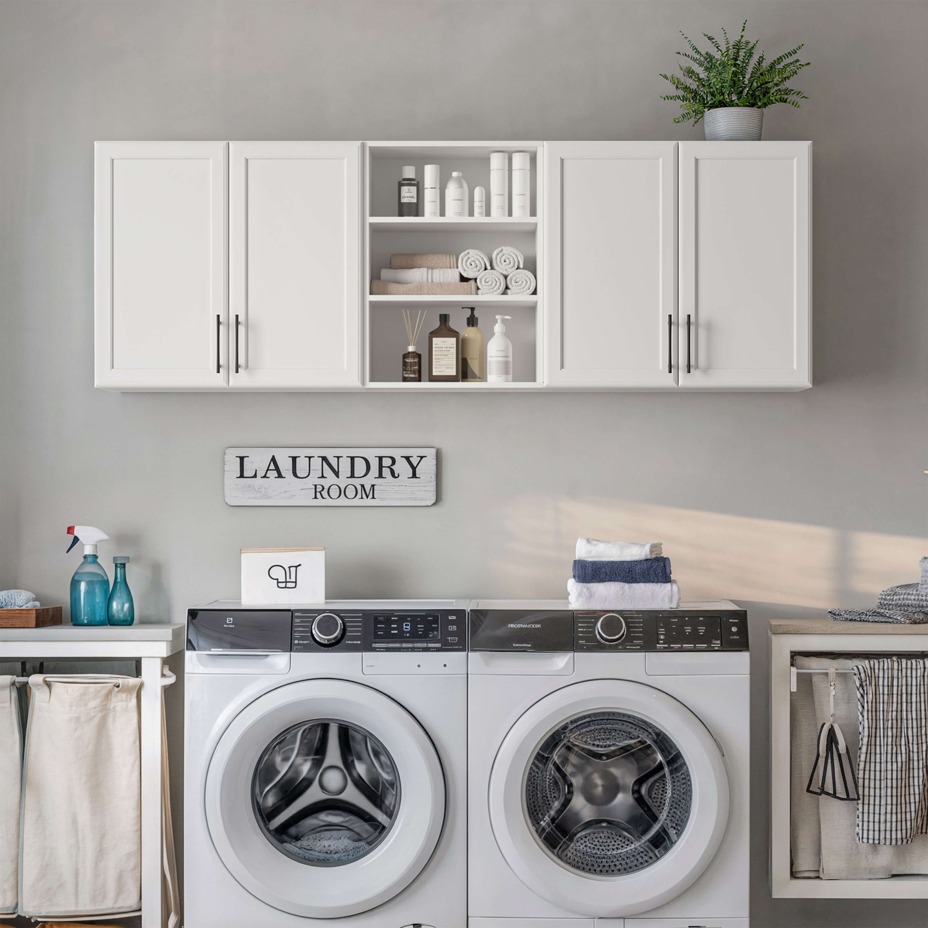Polihome Laundry Room Cabinets Shelves Set | Wayfair