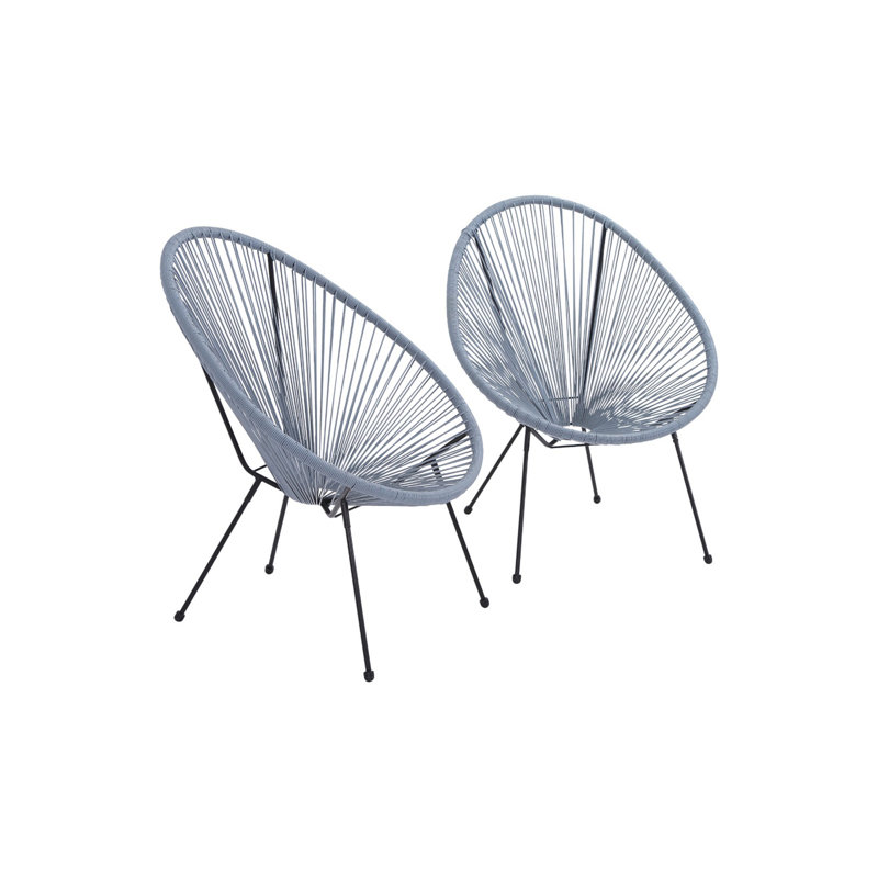 Chaise Acapulco avec cordons flexibles, parfaite pour le confort et le style moderne dans tout espace de vie