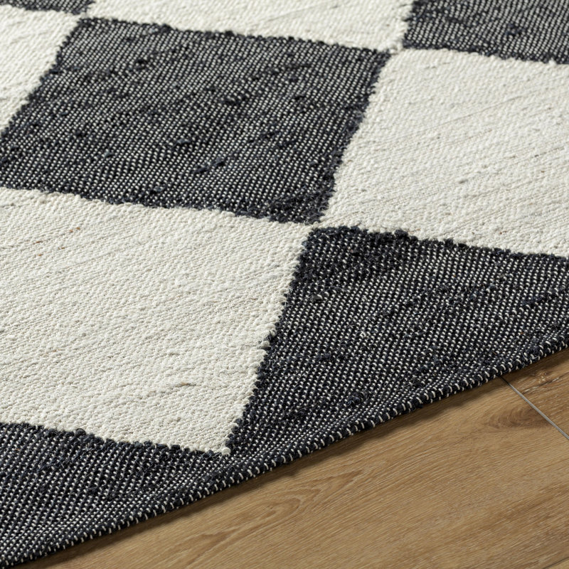 Vivir x Livabliss Antho Black Area Rug, Rectangle 8' x 10'