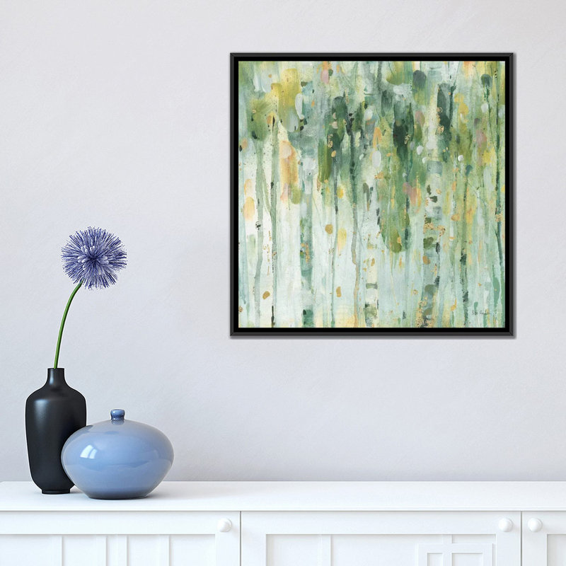 «The Forest II», reproduction d'art sur toile, H 18 po x l 18 po x P 1,5 po, Toile avec cadre noir, Non mat